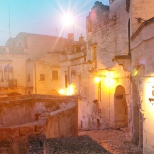 ingresso al ristorante nei Sassi